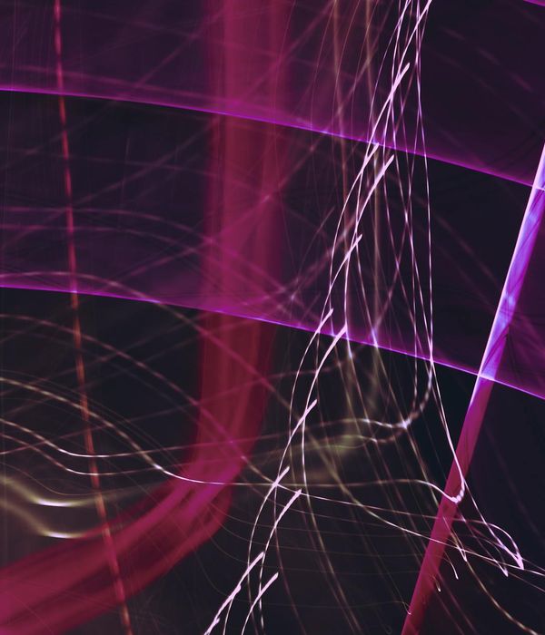 Abstract glowing lines representing harmony and visual flow