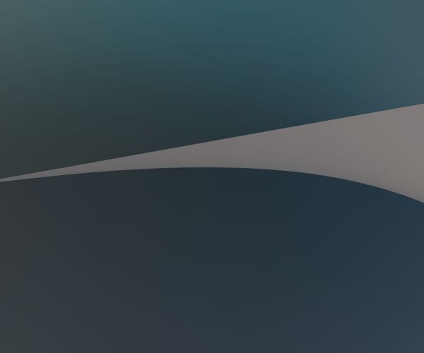 Minimalist abstract shape resembling a soft leaf
